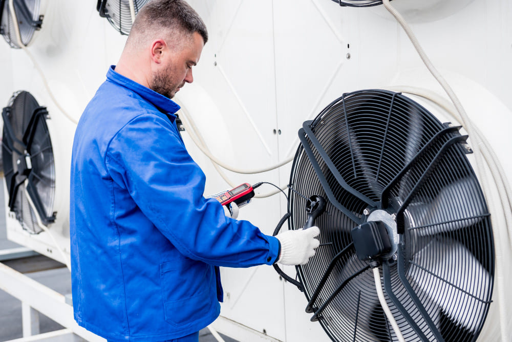 Балансировка вентилятора в собственных опорах